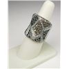 Image 3 : Mesmerizing ladies contemporary hand crafted designer inspired ring with tri- colored diamonds set i