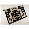 Image 2 : Finely woven Navajo rug with unusual storm pattern and Valero stars and arrows. The rug measures 84”