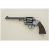 Image 1 : Colt Model 1903 DA revolver, .38 cal., 6” barrel, high polish blue finish, checkered hard rubber gri