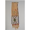 Image 1 : Large beaded and quilled American Indian pipe bag from Plains Indian tribes probably Sioux. The cond