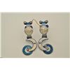 Image 2 : Very fancy unmarked E. Garcia style parade spurs with engraved silver overlays on fire blued body sh