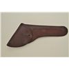 Image 2 : Unmarked flap holster for a Colt New Service revolver, 7-1/2” barrel, original belt loop, fine condi