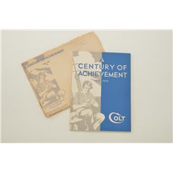 Colt 1936 catalog in original envelope with notation in pencil personal copy presented to the employ