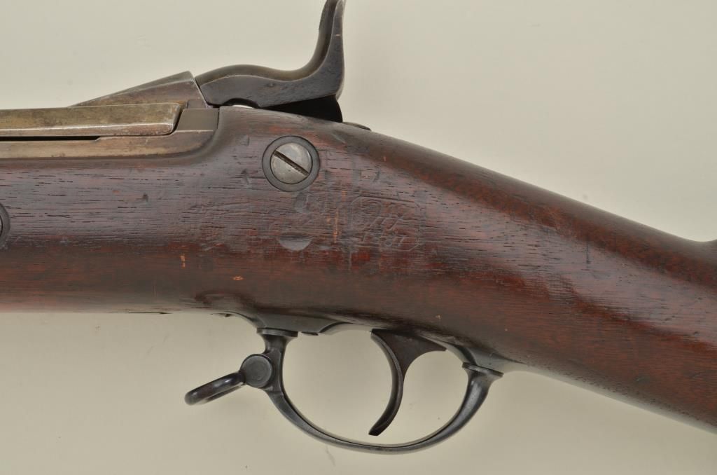 Model 1880 Rifle Springfield Model 1880 rifle with rare triangular bayonet in .45-70 ...