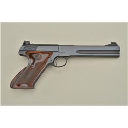 Colt Woodsman Match Target semi-auto pistol, .22LR cal., 6” barrel, blue finish, checkered thumb res