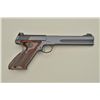 Image 1 : Colt Woodsman Match Target semi-auto pistol, .22LR cal., 6” barrel, blue finish, checkered thumb res