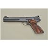 Image 5 : Colt Woodsman Match Target semi-auto pistol, .22LR cal., 6” barrel, blue finish, checkered thumb res