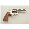Image 3 : Colt Python double action revolver in .357 Magnum caliber with 4” barrel and factory nickel finish, 