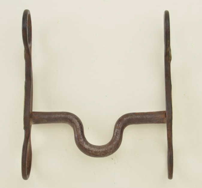 Gal Leg Bit Gal leg bit showing small Crockett mark and German silver inlays ...