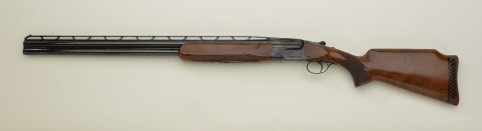 Perazzi MX-2, 12gauge over and under shotgun showing split barrels and ...