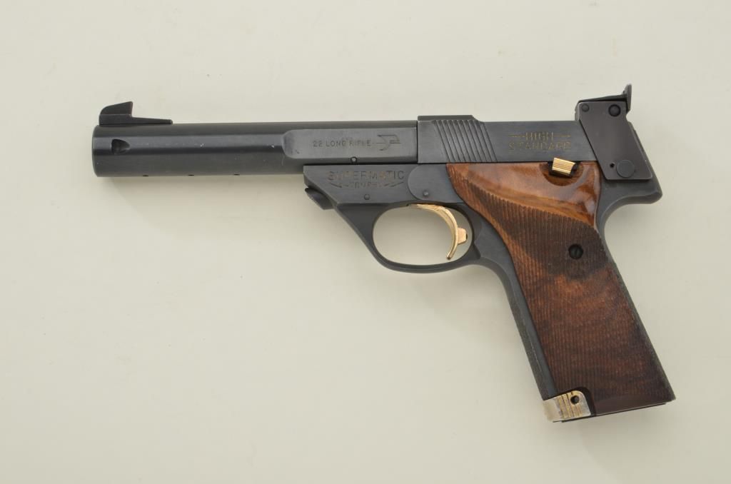 High Standard Supermatic Trophy semi-auto target pistol, .22LR cal., 5 ...