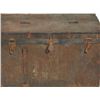 Image 2 : Large steamer trunk with metal enforcements and heavy construction from turn-of-the-century to 1920 