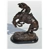 Image 2 : Well-done older copy of Frederic Remington’s “Rattlesnake” bronze with fine detail and beautiful dee