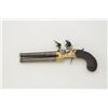 Image 1 : High quality and unusual long barreled flintlock tap-action two show pistol signed H. Nock, London. 