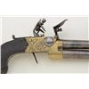 Image 4 : High quality and unusual long barreled flintlock tap-action two show pistol signed H. Nock, London. 