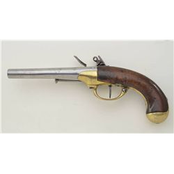 French model 1777 flintlock cavalry pistol by St. Etienne Arsenal remaining in good original conditi