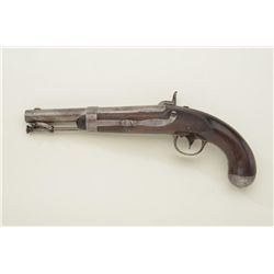 U.S. model 1836 flintlock pistol converted to percussion with lock marked R. Johnson dated 1840. The