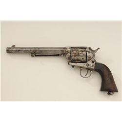 Antique copy of a Colt SAA marked G.D. on left side of frame, .44 cal., 7-1/4” barrel, nickel finish