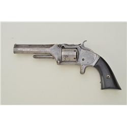 Smith & Wesson Model 2 Army tip-up revolver, .32 cal., barrel period reduced to 4”, nickel finish, r