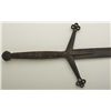 Image 3 : Huge Victorian Claymore two hand iron sword, approx. 52-1/2” overall with the blade measuring 40-1/2