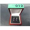 Image 1 : New amethyst & diamond drop earrings in silver