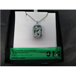 Dragon motif  - stone pendant & necklace
