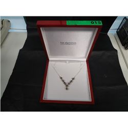 custom made - Sterling & Herkimer diamond necklace