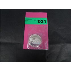 One ounce .999 silver stage coach divisible coin.