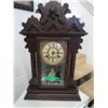 Image 1 : Table top pendulum clock with key 15" x 23"