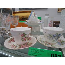 3 Royal Albert cups and saucers