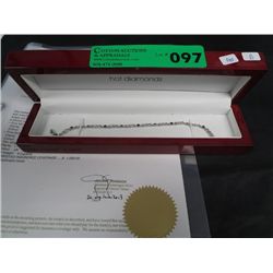 10 KT White Gold Tennis bracelet
