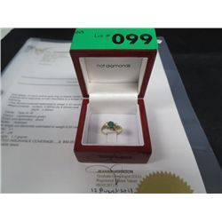 Diamond & Emerald Ring