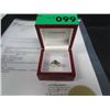 Image 1 : Diamond & Emerald Ring