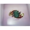 Image 2 : Diamond & Emerald Ring