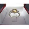 Image 2 : Vivid Citrine & Diamond Ring