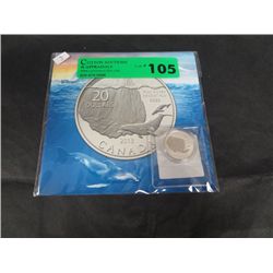 2013 Royal Canadian Mint $20.00 Silver coin