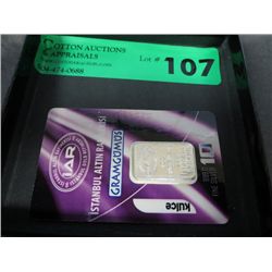 Silver Bar, 10 grams 0.999 silver