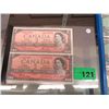 Image 1 : 2x Canadian two dollar bills