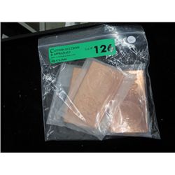 4x 2012 .999 copper bullion Investor US bars