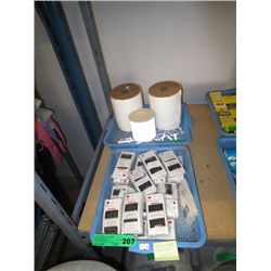 Two trays of sewing supplies