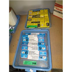 Two trays of tool accessories