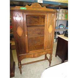 Antique cabinet on casters