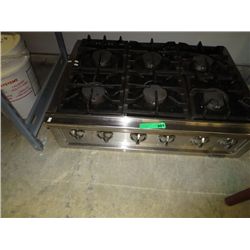 Six burner Dynasty gas cook top