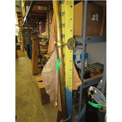 9' long brass rail