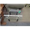Image 3 : Coffee table, two end tables, brass & glass top