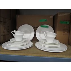 20 piece new white dish set