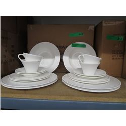 20 piece new white dish set