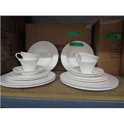 20 piece new white dish set