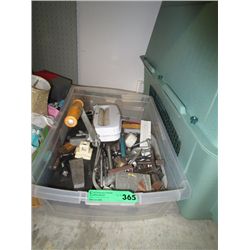 Tote of tool parts