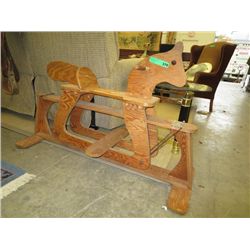 Vintage hand crafted rocking horse